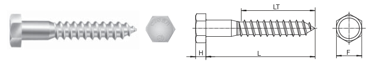 PARAFUSO SEXTAVADO ROSCA SOBERBA RP 1/4X45 MM ZB - Imagem 2