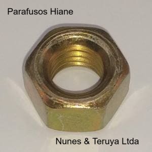 PORCA SEXTAVADA C6 MA 4MM DIN 934 BICROMATIZADO CISER - Imagem 2