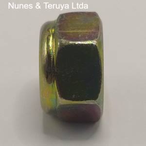 PORCA C.8 SEXTAVADA TRAVANTE MA 8 MM BAIXA CH 13 DIN 985 BICROMATIZADO CISER - Imagem 3