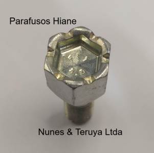 PARAFUSO RODA DIANT/TRAS FIAT M12-1.25X27 CH 19 ZINCADO BRANCO FEY - Imagem 2