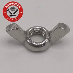 PORCA BORBOLETA INOX 304 MA 5 MM DIN 315 POLIDO CISER - Imagem 3